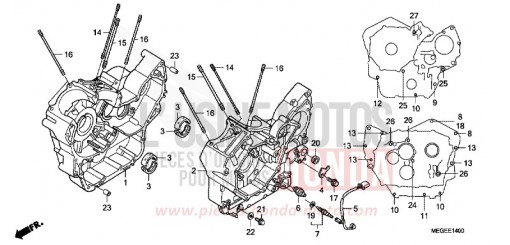 CARTER MOTEUR VT750CSA de 2010